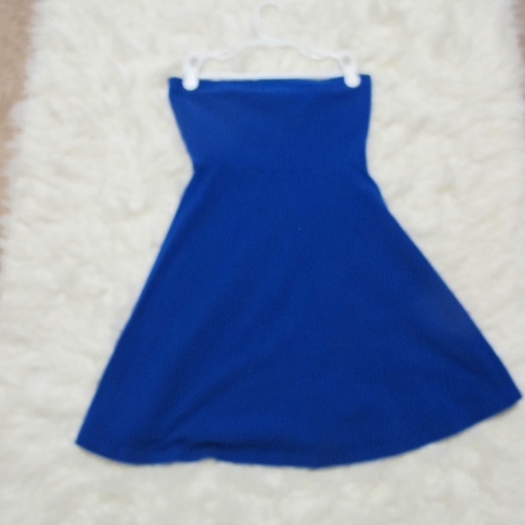 Women's Express Casual Sleeveless Tube Summer vacation Dress Size Small Blue GUC - Picture 5 of 6